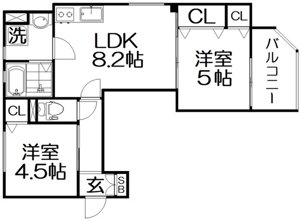 スリール明和Ⅰの物件間取画像